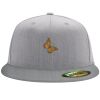 Flexfit 6210 Structured Flat Bill Fitted Hat Thumbnail