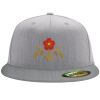 Flexfit 6210 Structured Flat Bill Fitted Hat Thumbnail