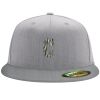 Flexfit 6210 Structured Flat Bill Fitted Hat Thumbnail
