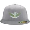 Flexfit 6210 Structured Flat Bill Fitted Hat Thumbnail