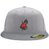 Flexfit 6210 Structured Flat Bill Fitted Hat Thumbnail