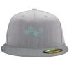 Flexfit 6210 Structured Flat Bill Fitted Hat Thumbnail