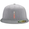 Flexfit 6210 Structured Flat Bill Fitted Hat Thumbnail
