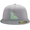 Flexfit 6210 Structured Flat Bill Fitted Hat Thumbnail