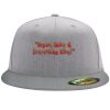 Flexfit 6210 Structured Flat Bill Fitted Hat Thumbnail