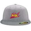 Flexfit 6210 Structured Flat Bill Fitted Hat Thumbnail