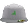Flexfit 6210 Structured Flat Bill Fitted Hat Thumbnail