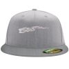 Flexfit 6210 Structured Flat Bill Fitted Hat Thumbnail