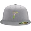Flexfit 6210 Structured Flat Bill Fitted Hat Thumbnail