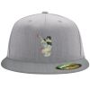 Flexfit 6210 Structured Flat Bill Fitted Hat Thumbnail