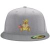 Flexfit 6210 Structured Flat Bill Fitted Hat Thumbnail