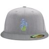 Flexfit 6210 Structured Flat Bill Fitted Hat Thumbnail