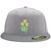 Flexfit 6210 Structured Flat Bill Fitted Hat Thumbnail