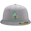 Flexfit 6210 Structured Flat Bill Fitted Hat Thumbnail