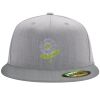 Flexfit 6210 Structured Flat Bill Fitted Hat Thumbnail