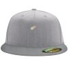 Flexfit 6210 Structured Flat Bill Fitted Hat Thumbnail