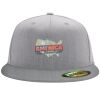 Flexfit 6210 Structured Flat Bill Fitted Hat Thumbnail