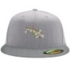 Flexfit 6210 Structured Flat Bill Fitted Hat Thumbnail