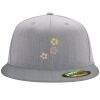 Flexfit 6210 Structured Flat Bill Fitted Hat Thumbnail