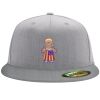 Flexfit 6210 Structured Flat Bill Fitted Hat Thumbnail