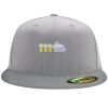 Flexfit 6210 Structured Flat Bill Fitted Hat Thumbnail
