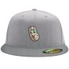 Flexfit 6210 Structured Flat Bill Fitted Hat Thumbnail