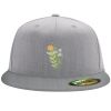 Flexfit 6210 Structured Flat Bill Fitted Hat Thumbnail