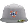 Flexfit 6210 Structured Flat Bill Fitted Hat Thumbnail