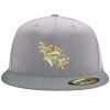 Flexfit 6210 Structured Flat Bill Fitted Hat Thumbnail