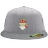 Flexfit 6210 Structured Flat Bill Fitted Hat Thumbnail