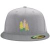 Flexfit 6210 Structured Flat Bill Fitted Hat Thumbnail