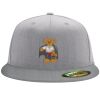 Flexfit 6210 Structured Flat Bill Fitted Hat Thumbnail