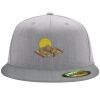Flexfit 6210 Structured Flat Bill Fitted Hat Thumbnail