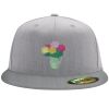 Flexfit 6210 Structured Flat Bill Fitted Hat Thumbnail