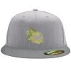 Flexfit 6210 Structured Flat Bill Fitted Hat Thumbnail