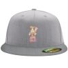Flexfit 6210 Structured Flat Bill Fitted Hat Thumbnail