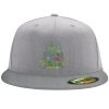 Flexfit 6210 Structured Flat Bill Fitted Hat Thumbnail