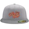 Flexfit 6210 Structured Flat Bill Fitted Hat Thumbnail
