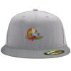Flexfit 6210 Structured Flat Bill Fitted Hat Thumbnail
