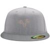 Flexfit 6210 Structured Flat Bill Fitted Hat Thumbnail