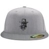 Flexfit 6210 Structured Flat Bill Fitted Hat Thumbnail