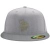 Flexfit 6210 Structured Flat Bill Fitted Hat Thumbnail