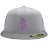 Flexfit 6210 Structured Flat Bill Fitted Hat Thumbnail