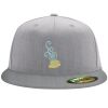 Flexfit 6210 Structured Flat Bill Fitted Hat Thumbnail