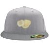 Flexfit 6210 Structured Flat Bill Fitted Hat Thumbnail