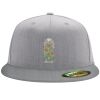 Flexfit 6210 Structured Flat Bill Fitted Hat Thumbnail