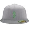 Flexfit 6210 Structured Flat Bill Fitted Hat Thumbnail