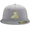 Flexfit 6210 Structured Flat Bill Fitted Hat Thumbnail