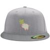 Flexfit 6210 Structured Flat Bill Fitted Hat Thumbnail