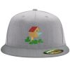 Flexfit 6210 Structured Flat Bill Fitted Hat Thumbnail